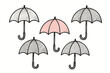 © LOBSTER LARRY - Hand drawn umbrellas with pastel highlight growing trend in weather design