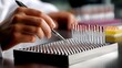 © วชินนท์ หนไธสง - Precision Engineering: Close-up of Hands Assembling Micro Parts with Tools in Harsh Daylight, POV Shot with Motion Blur