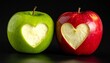 © Mohsin - Two apples trade hearts in silence—connection shaped in color, contrast, and quiet devotion.