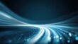 © buraratn - Abstract blue background with motion lines and glowing particles creating a futuristic and dynamic atmosphere for technology and innovation concepts