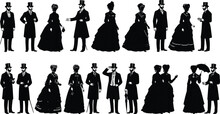 Woman Vintage Victorian Silhouette Free Stock Photo - Public Domain ...