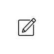 © Motin - Edit text icon, pencil icon for app and web design, vector illustration,