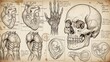 © Gino - Anatomical Sketches - A Detailed Study of Human Anatomy.