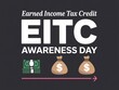 © Hriday - Earned income tax credit eitc awareness day with money bags and dollars graphic