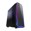 © Kabir - Modern black computer tower with vibrant rgb led lighting strip on a transparent background isolated on transparent background