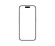 © dlyastokiv - Smart phone mockup blank isolated, device front view with transparent screen