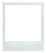 © zenn - A blank polaroid photo frame with a white border and a dark black center for content