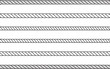 © Zubaria  - M'Vector Illustration of Twisted Rope Lines on White Background'obile