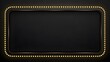 © Saim - Blank Black Marquee Sign Board Frame with Glowing Golden Lights 3D Render