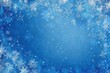 © design.idn - Blue Snowy Background with Delicate Falling Snowflakes.