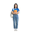© PhamThi - Asian Student Holding Books and Backpack