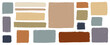 © Ms.Moloko - Set of hand drawn organic textured square and rectangle shapes