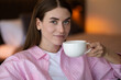 © zinkevych - Cute young woman having tea in the morning