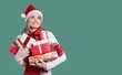 © BillionPhotos.com - Happy funny child girl with gifts. Christmas concept
