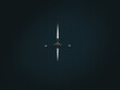 © AmazingAerialAgency - Aerial view of a rower gliding across the dark, glassy Charles River, a sleek white scull creating a striking contrast against the water's deep tones, Boston, Massachusetts, United States.