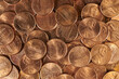 © photogrfx - Close up of a collection of pennies. Seven times actual size. Copper pennies.
