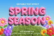 © yustika - Spring season pink balloons inflated editable text effect