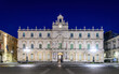 © mitzo_bs - Palazzo dell'Universita or University of Catania main building illuminated at night at Piazza Università in Catania, Sicily, Italy