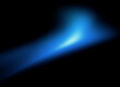 © titileedzs - Grainy wispy neon blue blur gradient flame effect on dark background
