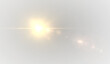 © Iryna - Gold Glow Star. Light glowing effect. Transparent Sun rays png