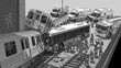 © Chathuranga - Emergency responders react to train and bus accident scene