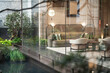 © zhu difeng - Cozy armchairs in elegant lounge