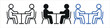 © MdRakinMahtab - Two individuals engaged in a discussion or interview sitting across a table