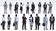 © Sikapat - Diverse group of business professionals standing in a line.
