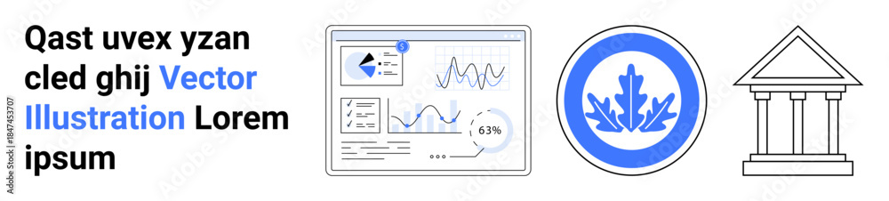 Analytics Governance Vector Data analytics, finance, business strategy, governance, corporate ...
