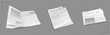 © klyaksun - Professional newspaper template with organized layout for editorial content. Clean design with article sections, headline areas and column structure. Mockup for daily press publications and newsletter