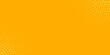 © sofyan - Elegant Yellow halftone pattern. Retro comic gradient background. Bright orange pixelated dotted texture overlay. Cartoon pop art faded gradient pattern.