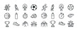 © Влада Яковенко - Sports icons set: athletes, equipment, symbols for fitness enthu