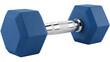 © pixogram - Blue dumbbell isolated PNG, fitness equipment for strength training and exercise on transparent background, weightlifting tool for gym workout