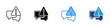 © sahila - Message Alert Multiple Style Icon Design Vector - Chat messages with warning symbol indicating communication issues, flagged conversations, or urgent notifications