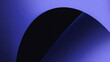 © cynefin - abstract blue background. Blue and purple gradient with black circular element