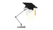 © Mariya - A graduation cap rests atop a lit desk lamp symbolizing knowledge, learning, and academic achievement.