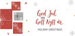 © Postnest - Swedish Christmas Greeting Card with Text God Jul och Gott Nytt år and Red Gift Boxes Vector Illustration