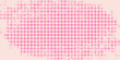 © Qiana - Vector checkered seamless pattern. Pink and beige harlequin background. Oktoberfest festival ornament. Simple chequered texture with rhombuses, diamonds, check grid. Cute funky repeating geo design