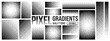 © RDVector - Pattern pixel bit with background dither square and art effect fade. 8 chart dot with mosaic dissolve geometric and defragmentation matrix particle. Design black pattern with broken cell pixel.