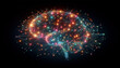 © Dzianis - A complex network of luminous nodes and connections that mimic brain activity or network connections is ideal for IT topics and modern presentations. Vector. EPS_04.