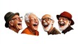 © Sirichat. Camphol - Joyful seniors laughing together community center portraits cheerful atmosphere close-up view celebrating life's moments