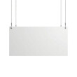 © BTG - Blank White Hanging Signboard With Steel Cables