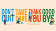 © fatimatz - People interact with inspiring messages like Dont Quit and Thank You Good Bye on a light wall