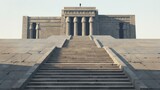 Majestic Ancient Temple with Steps Architecture Columns Historical. Concept featuring ancient, temple, architecture, steps, columns.