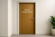 © thodonal - Modern office door labeled for sales coordinator position