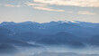 © Viliam - Misty mountain range with snow-capped peaks. The Velka Fatra national park in northwest of Slovakia, Europe.