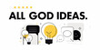 © Milton - All god ideas concept with lightbulbs and speech bubbles illustration