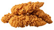 © Agata - Isolated pile of crispy fried chicken tenders appetizer snack ready to eat meal object