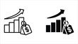 © Aripatut - Inflation vector Icons set. Symbol of financial interests. Linear style inflation icon. Vector illustration isolated on white background.