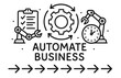© 4zevar - Automation icons: streamlining business processes with technology